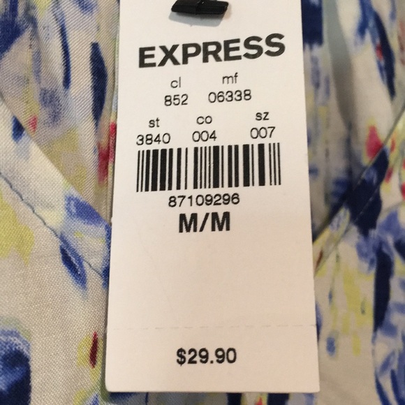 NWT! Casual fit multi-colored tank from Express - Picture 3 of 4